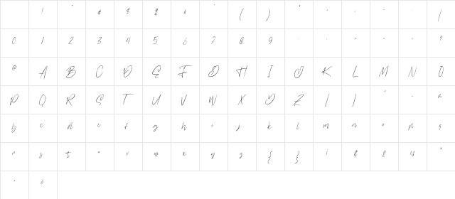 Williamson Regular Character Map Williamson Regular Character Map