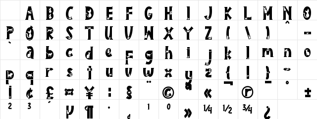 Pimpaw Cat Regular Character Map Pimpaw Cat Regular Character Map