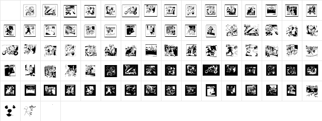 PabloInTownB Regular Character Map PabloInTownB Regular Character Map