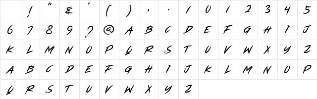 RIVERSTOCK Regular Character Map RIVERSTOCK Regular Character Map