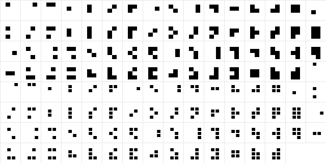 Arial Alternative Symbol Regular Character Map