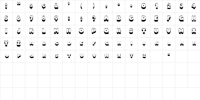 OodlesSCapsSSK Regular Character Map OodlesSCapsSSK Regular Character Map