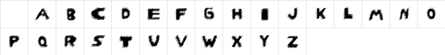 Oogabooga Regular Character Map Oogabooga Regular Character Map