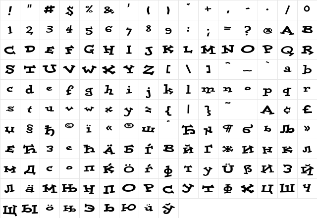 DoloresCyG Black Character Map