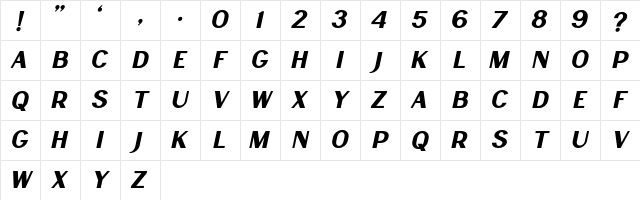 Lancaste Sans Slant Demo Regular Character Map Lancaste Sans Slant Demo Regular Character Map