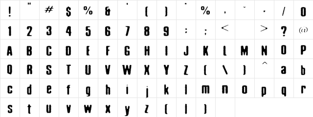 Acidreflux Regular Character Map Acidreflux Regular Character Map