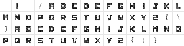 Knots Regular Character Map Knots Regular Character Map
