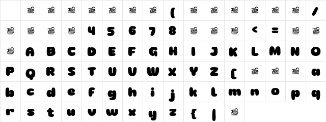 Ginuk Regular Character Map