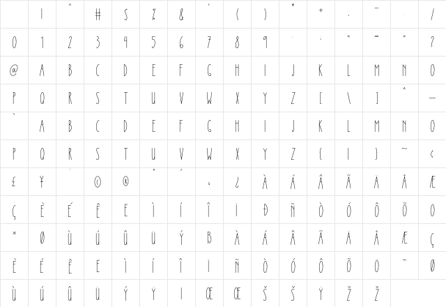 Winter Princess Regular Character Map Winter Princess Regular Character Map