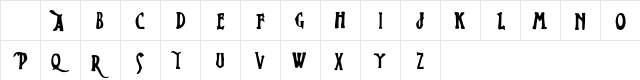 Zed Leppelin Regular Character Map Zed Leppelin Regular Character Map