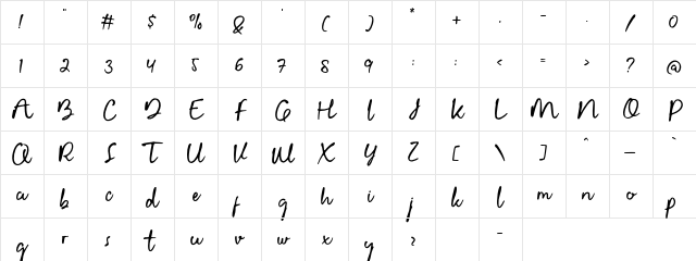 Gellardo Demo Regular Character Map Gellardo Demo Regular Character Map