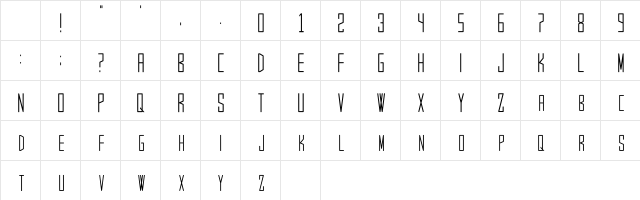 Young Agency Regular Character Map Young Agency Regular Character Map