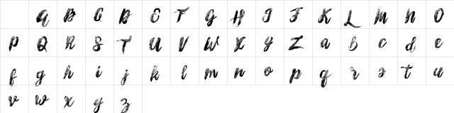 Sunshine_Melody Regular Character Map