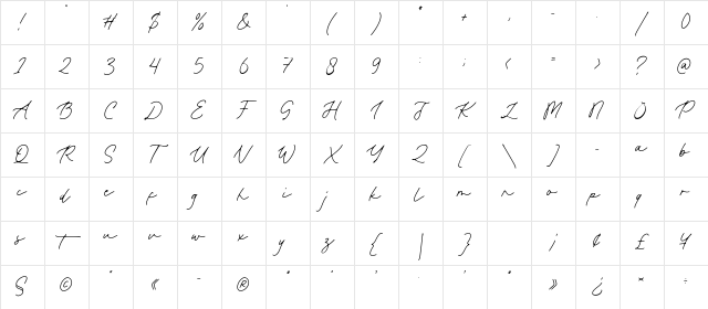 Paramount Regular Character Map Paramount Regular Character Map