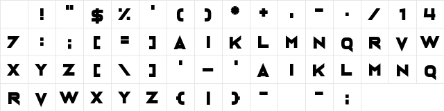 Neuterous Regular Character Map Neuterous Regular Character Map