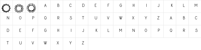 Monogram Framer Demo Character Map