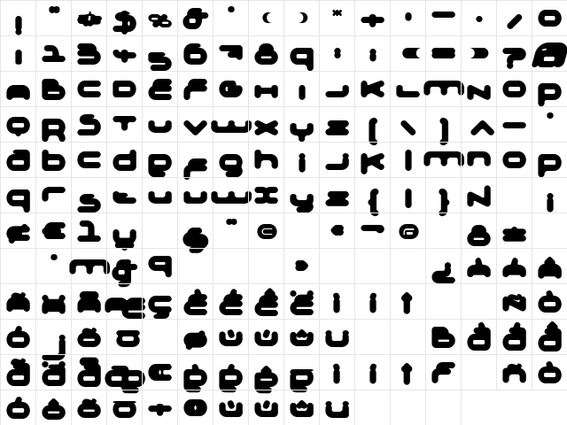 Adrenalin Regular Character Map Adrenalin Regular Character Map