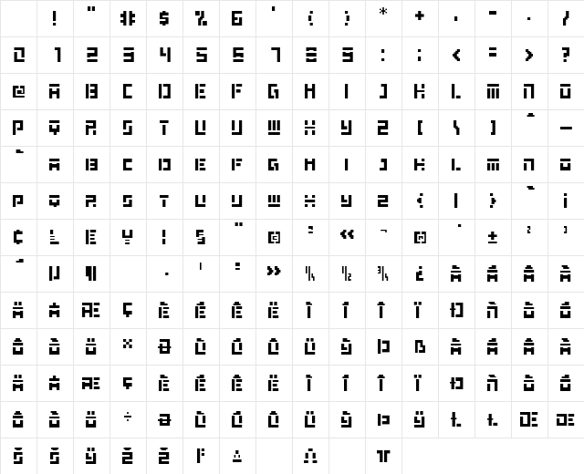 WAtchTV Regular Character Map WAtchTV Regular Character Map