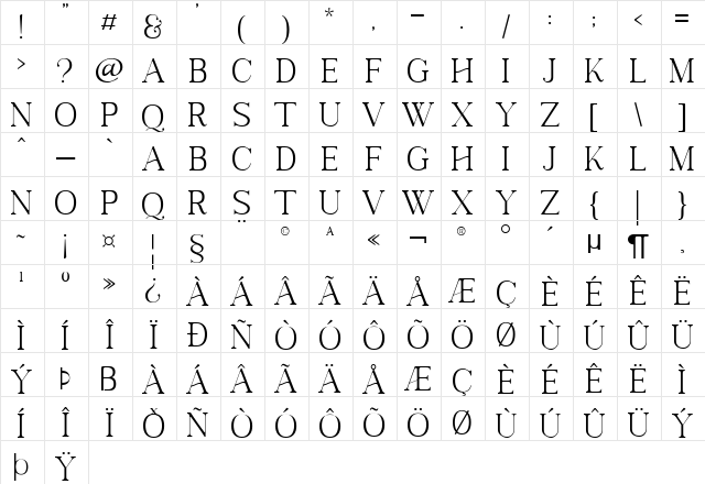 Next Southerland Serif DEMO Regular Character Map Next Southerland Serif DEMO Regular Character Map