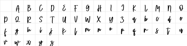 Ma Lorena FREE Regular Character Map