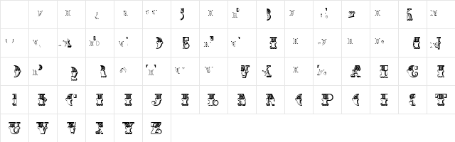 Madame Regular Character Map