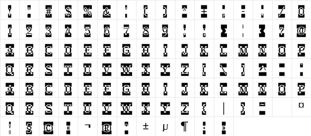 a_AlgeriusNrDcCm Regular Character Map