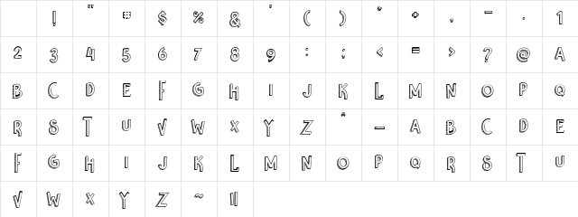 Nikolas & Pine Regular Character Map Nikolas & Pine Regular Character Map