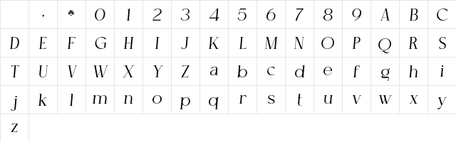 Cellofy Light Ita Italic Character Map Cellofy Light Ita Italic Character Map