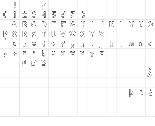 Pacitan Enem Demo Regular Character Map Pacitan Enem Demo Regular Character Map