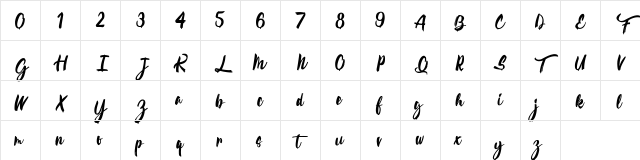 Calypsoka One Regular Character Map