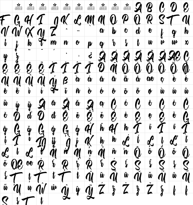 Dontchastop Personal Use Regular Character Map Dontchastop Personal Use Regular Character Map