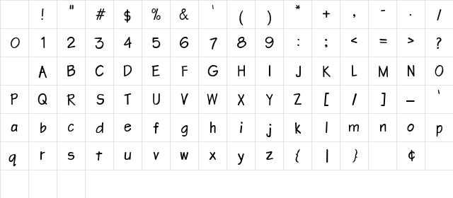 Yukon Font Regular Character Map Yukon Font Regular Character Map