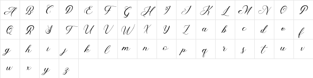 Abundant Script DEMO Regular Character Map Abundant Script DEMO Regular Character Map