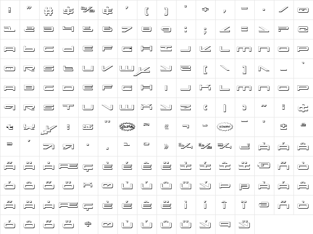 Oramac Shadow Shadow Character Map