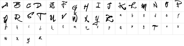 Vtks LaPrensitcha Regular Character Map