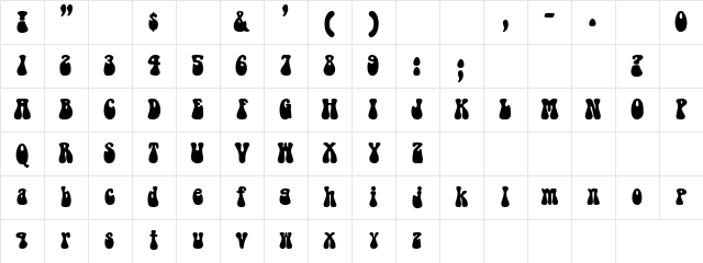 Action Hero Regular Character Map