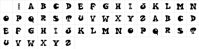 Harty Demo Character Map