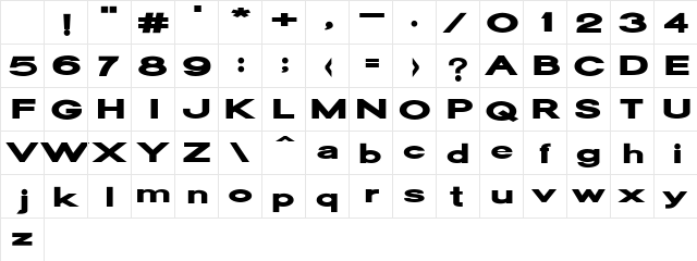 Oscan Expanded Regular Character Map