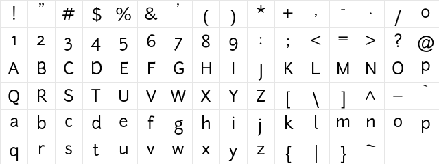 junction regular Regular Character Map junction regular Regular Character Map