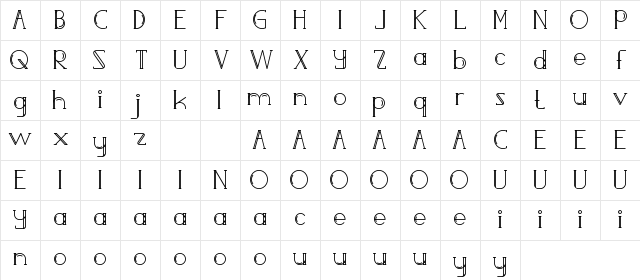 Rainray Demo Serif Regular Character Map Rainray Demo Serif Regular Character Map