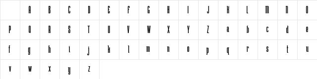 Lost Winner Regular Character Map Lost Winner Regular Character Map