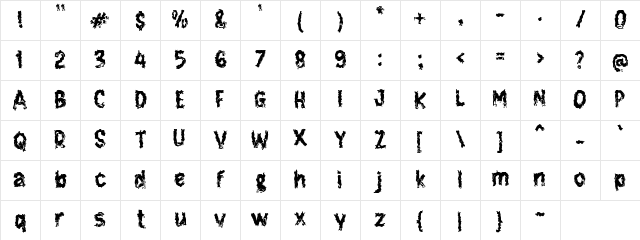 f Foley Regular Character Map f Foley Regular Character Map