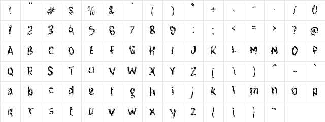 f Firogas Regular Character Map