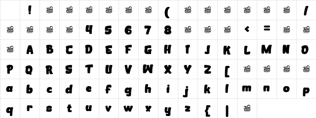SEDIFO Regular Character Map