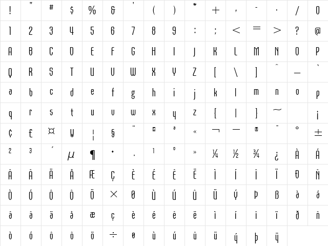 Orbon Regular ITC TT Regular Character Map Orbon Regular ITC TT Regular Character Map