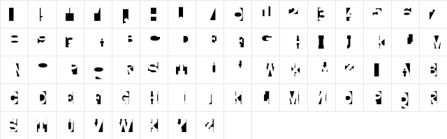 Yurnacular Medium Character Map