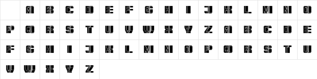 Blocchi Reverse Regular Character Map