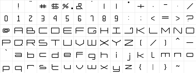 HERO Regular Character Map HERO Regular Character Map