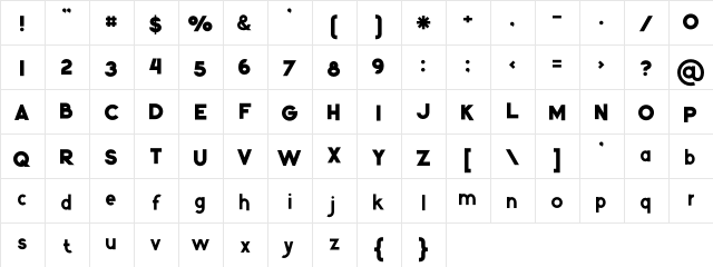 Kiko Regular Regular Character Map Kiko Regular Regular Character Map