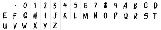 ROLLING STROKES  DEMO Regular Character Map